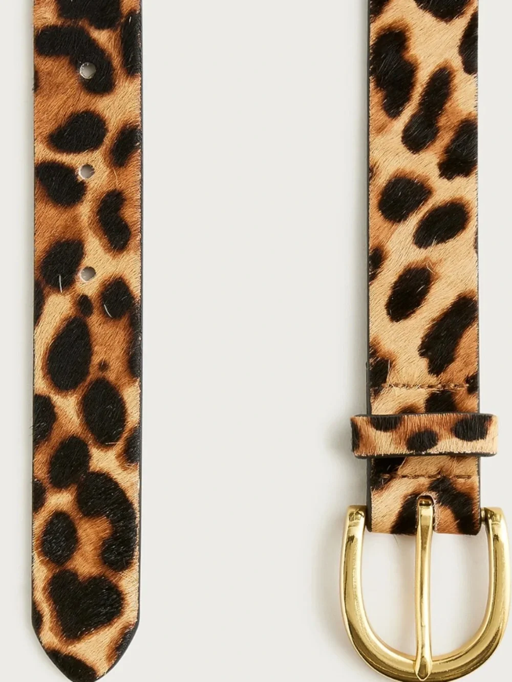J.Crew calf hair leopard print belt sz M/L - Picture 3 of 4